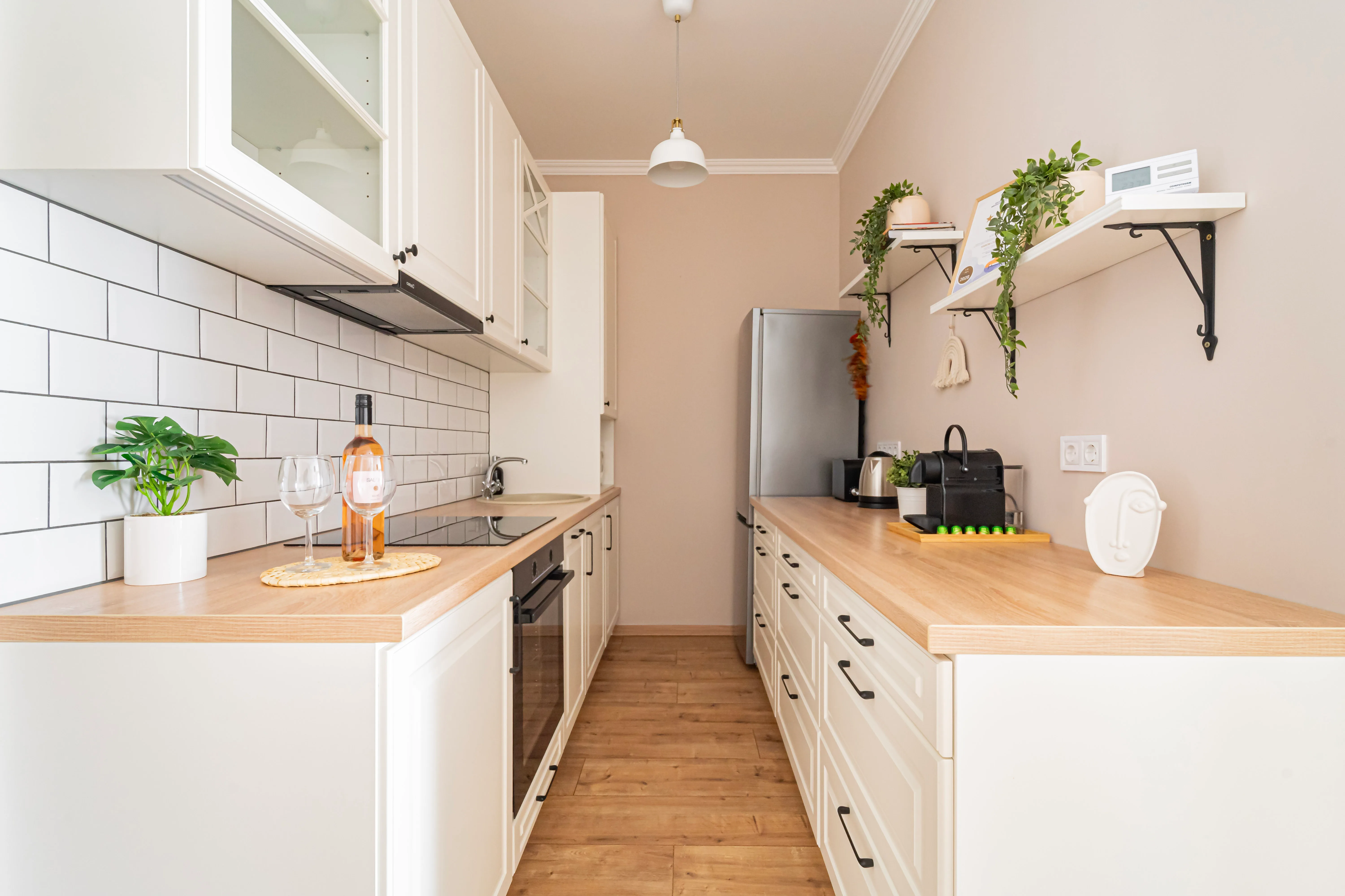 Konyha Villa Bartók Szeged Nespresso felszerelt apartman